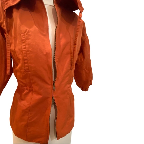 PERSIMMON COLORED STATEMENT JACKET SIZE S/M - Picture 4 of 6